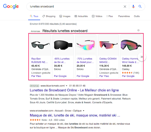 Google shopping feed