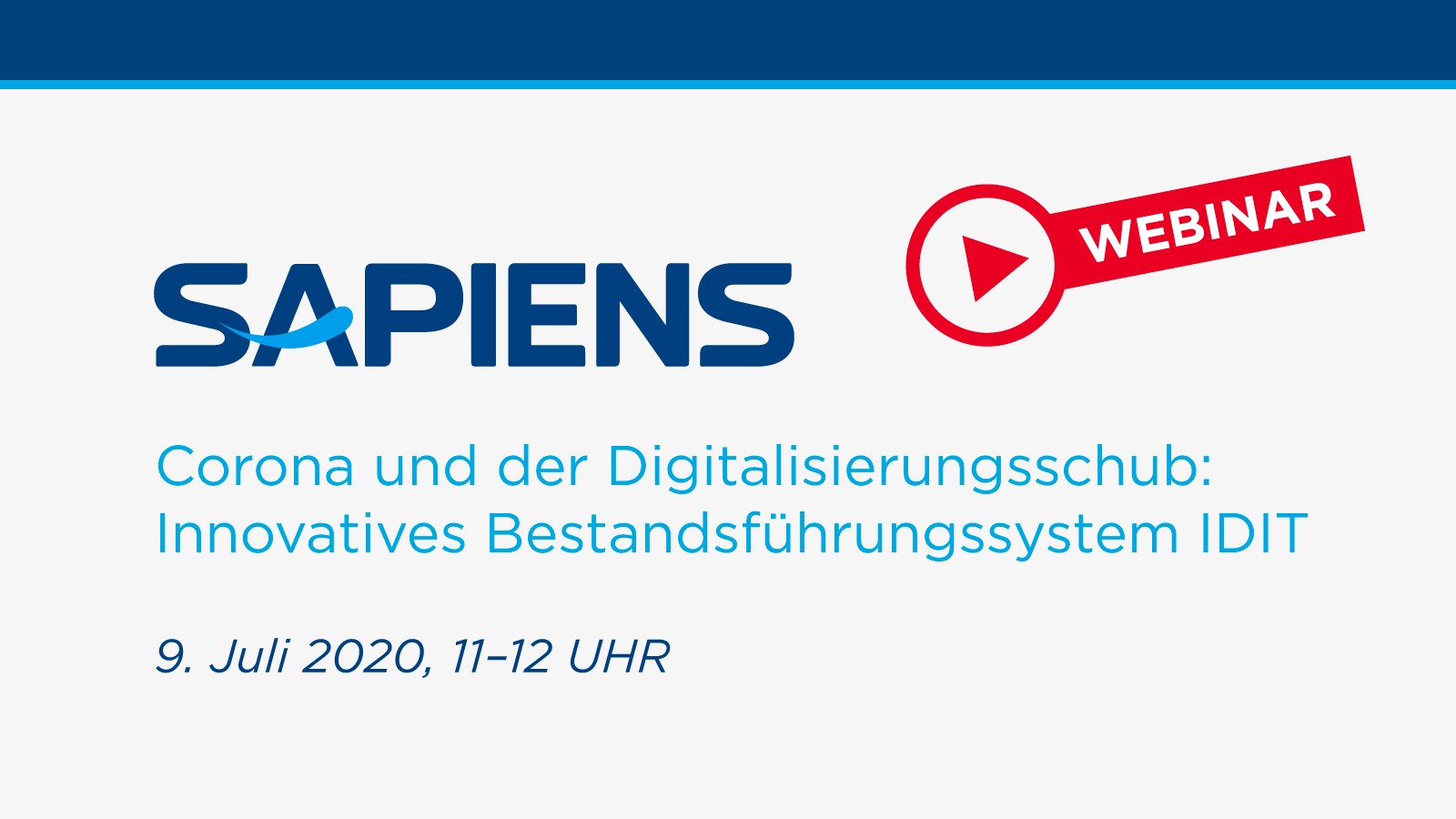 Sapiens mit erstem Webinar am deutschen Markt: Innovatives Bestandsführungssystem IDIT