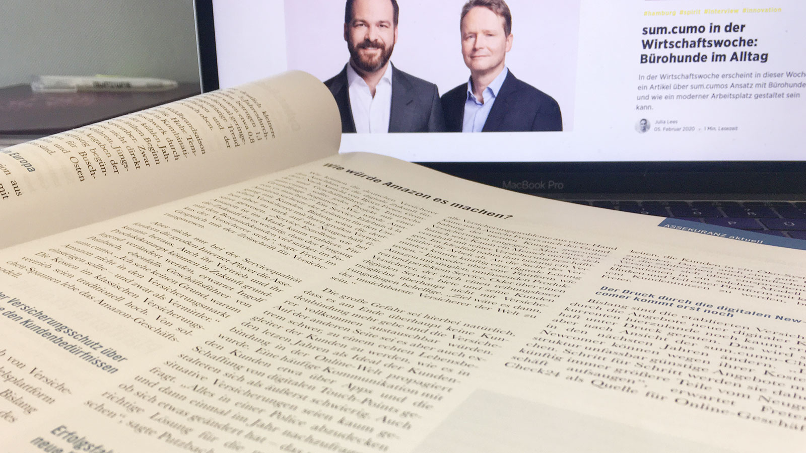 Our managing directors in an interview with the Zeitschrift für Versicherungswesen