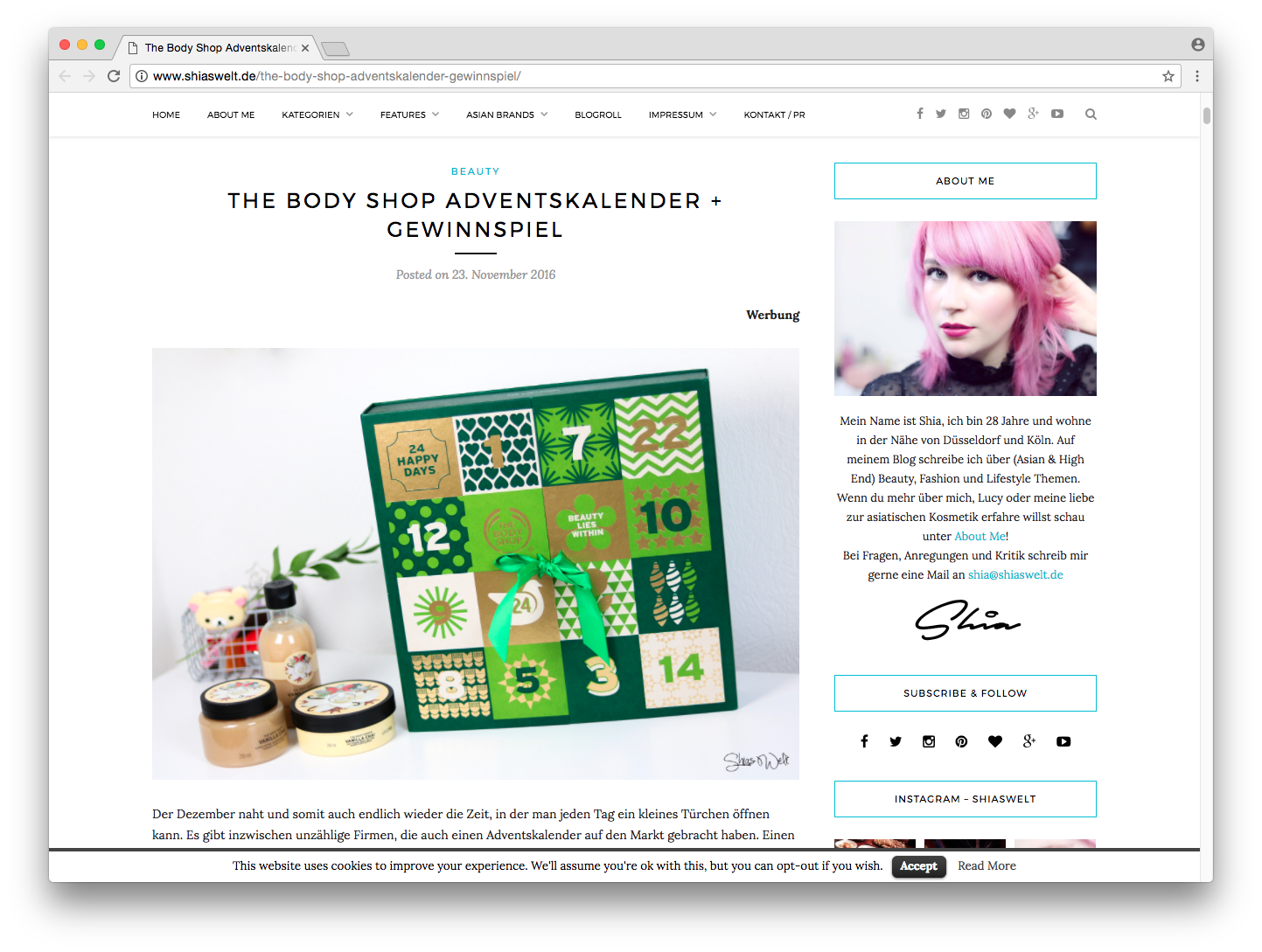 Influencer Marketing im Weihnachtsgeschäft blogfoster Academy Body Shop
