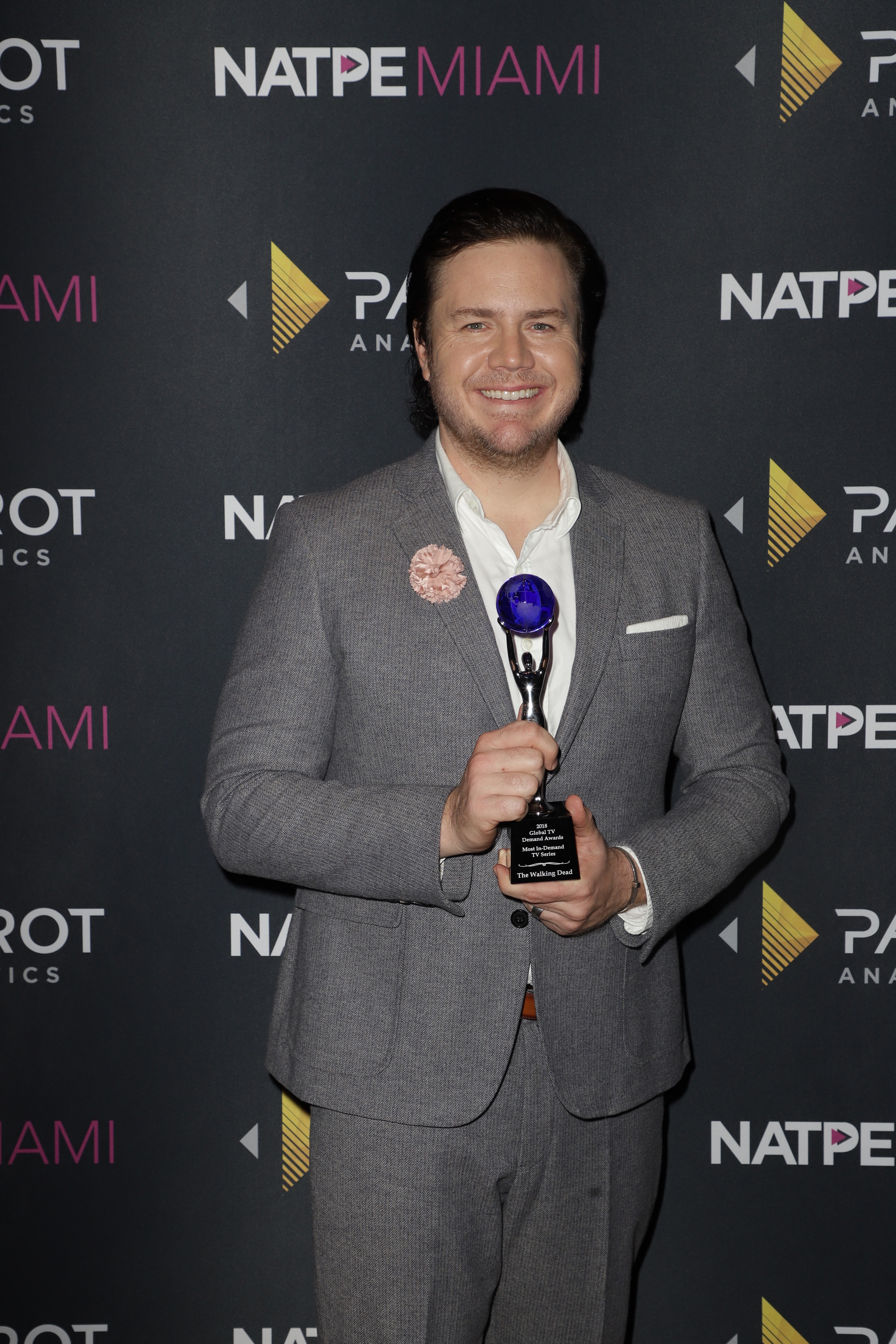 The Walking Dead actor Josh McDermitt at the Global TV Demand Awards. (Photo by John Parra/Getty Images for Parrot Analytics)