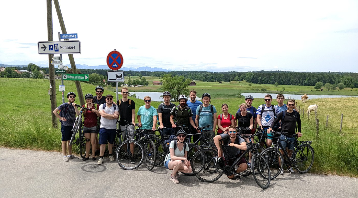 Peerigon Geburstags-Fahrradtour Gruppenbild