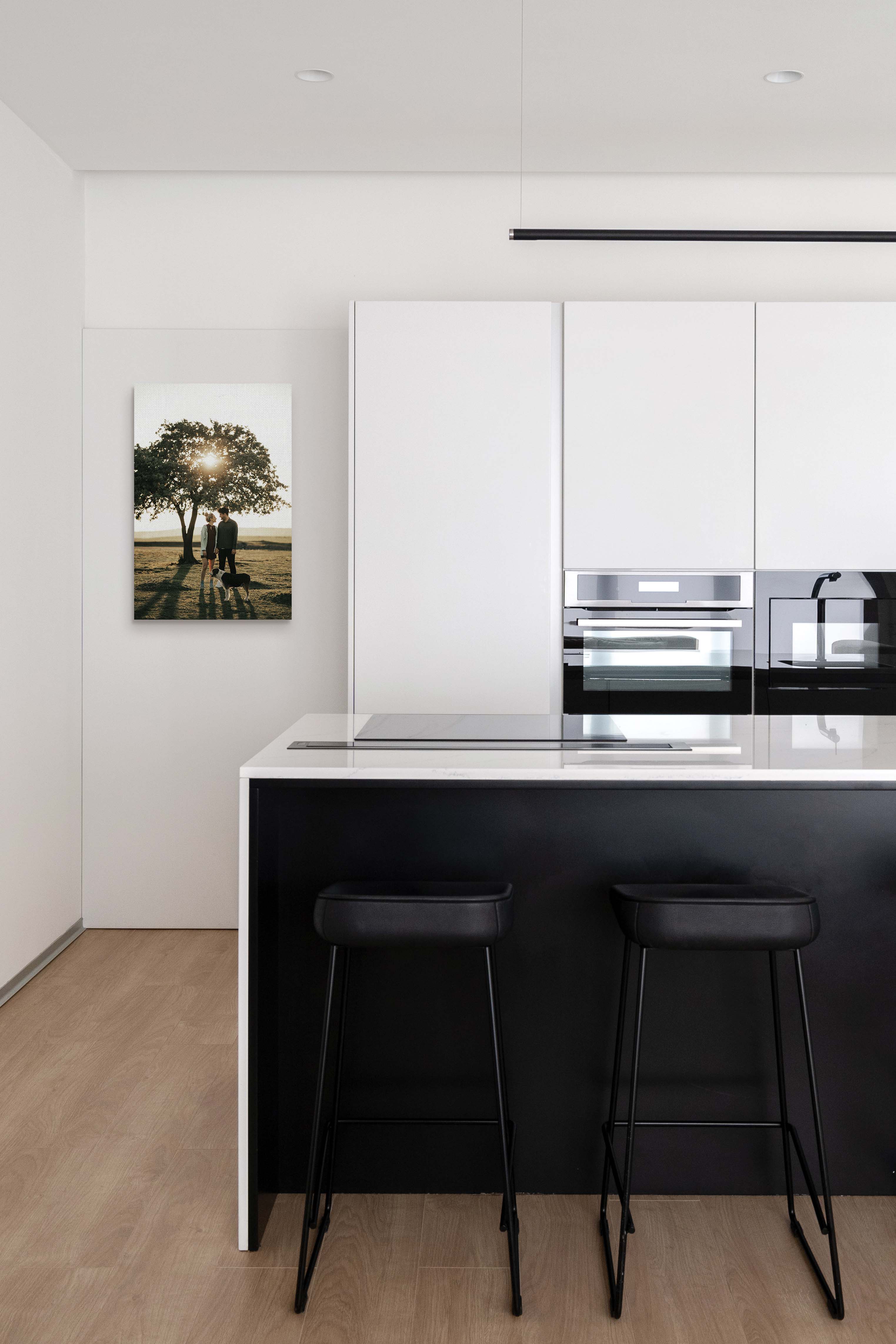 Canvas print of couple under a tree in kitchen
