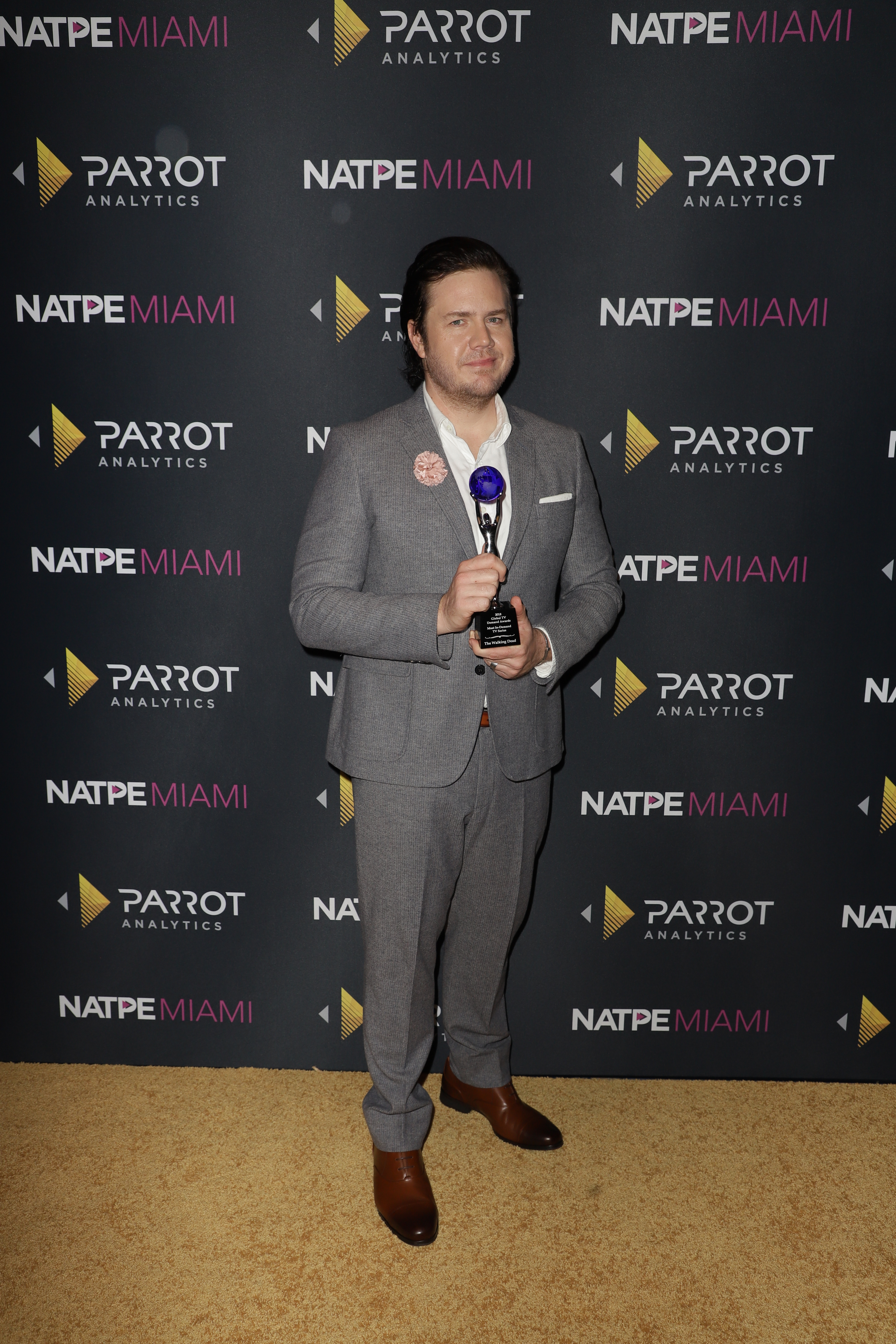 The Walking Dead actor Josh McDermitt at the Global TV Demand Awards. (Photo by John Parra/Getty Images for Parrot Analytics)