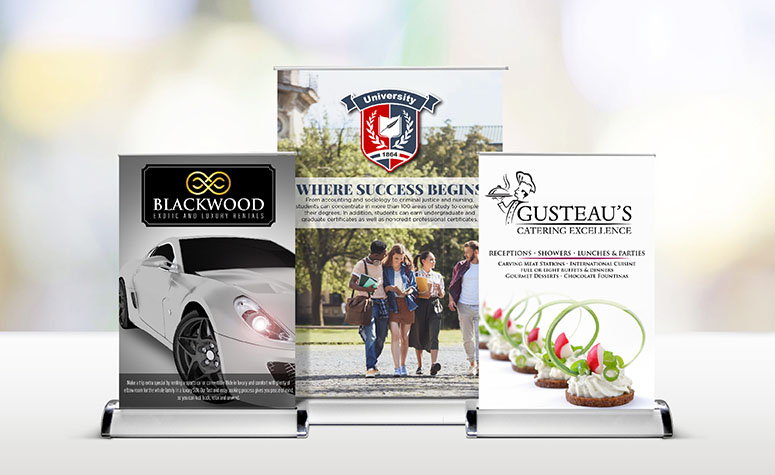 Custom Table Top Retractable Banners
