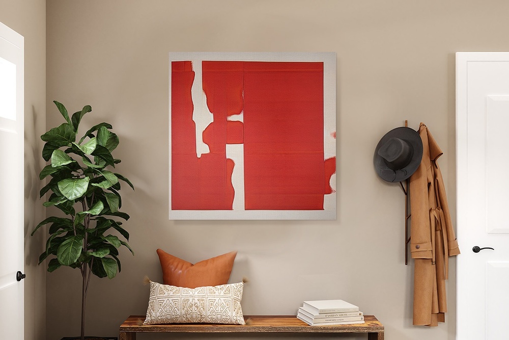 red-canvas-print