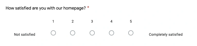Survey example