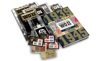 Product afbeelding: Kroniek van WOII mét postzegels en bankbiljetten