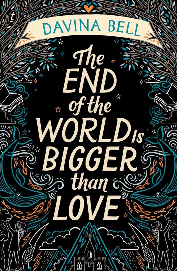 Book cover for The end of the world is bigger than love