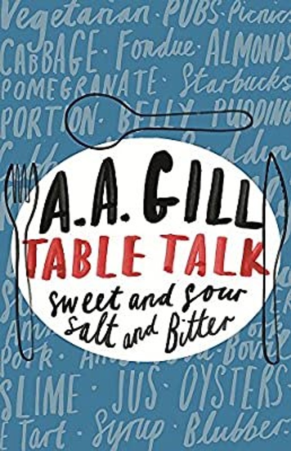 Book cover for Table Talk: A cartoon illustration of a dinner plate with knife fork and spoon, the title of the book is displayed inside the plate
