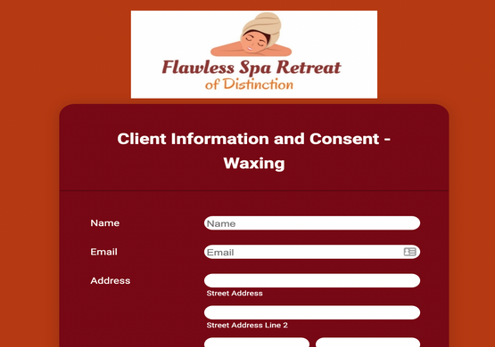 Consultation Form for Waxing