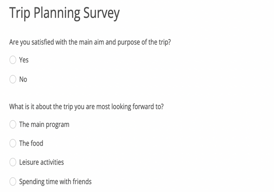 Company Event Planning Questionnaire