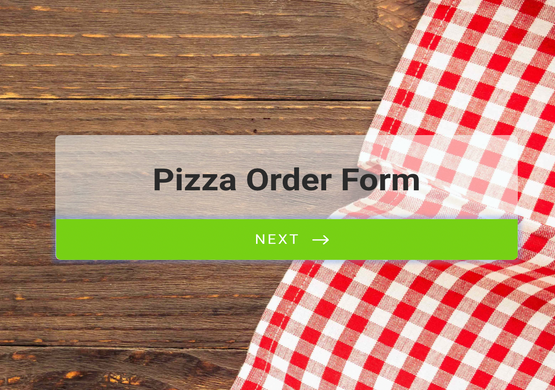 Pizza Order Form