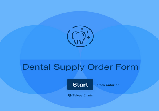 Order Form for Dental Supplier