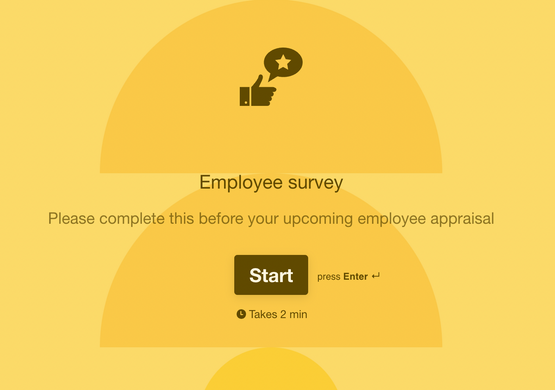 Survey Form for Employee Performance Review