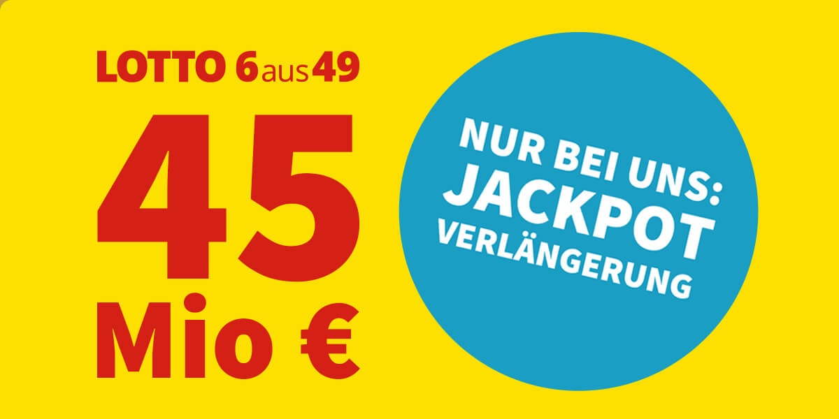 45 Millionen LOTTO-Jackpot – Exklusiv bei Lottohelden.de verlängert!