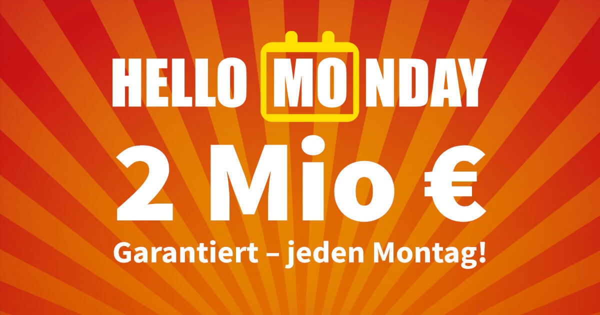 HelloMonday bei Lottohelden.de – Das neue LOTTO am Montag!