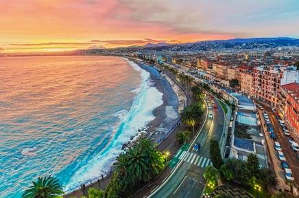 Flights to the city of Nice
