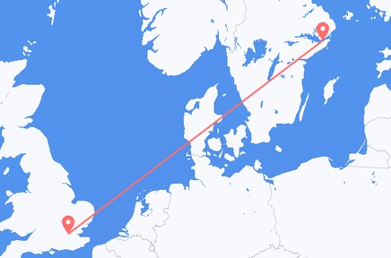 Flights from the city of London to the city of Stockholm