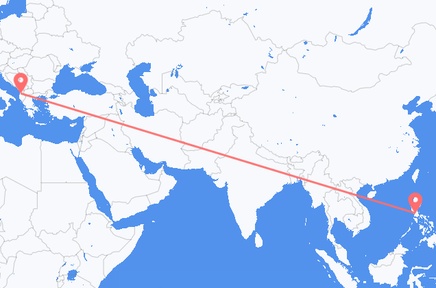 Flights from the city of Manila to the city of Tirana