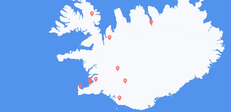 14-Day Iceland Road Trip to Reykjavik, Akureyrarbær, Garðabær and Reykjanesbær