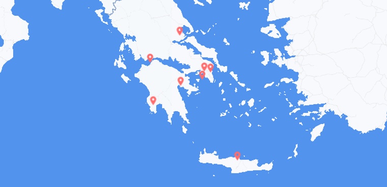 14-Day Greece Road Trip to Athens, Thessaloniki Municipal Unit and District of Malevizi