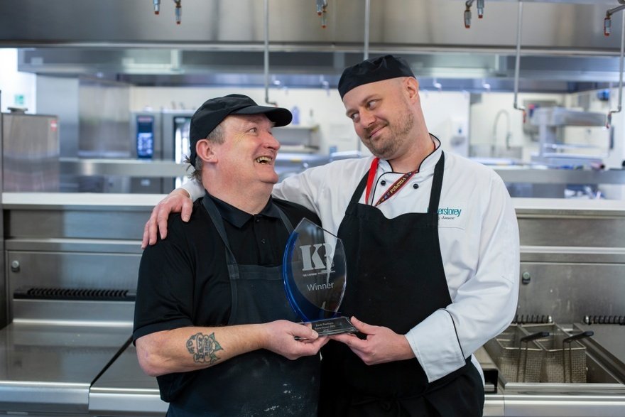 2019 KP of the Year Davie Fleetham with head chef Jim Jawor