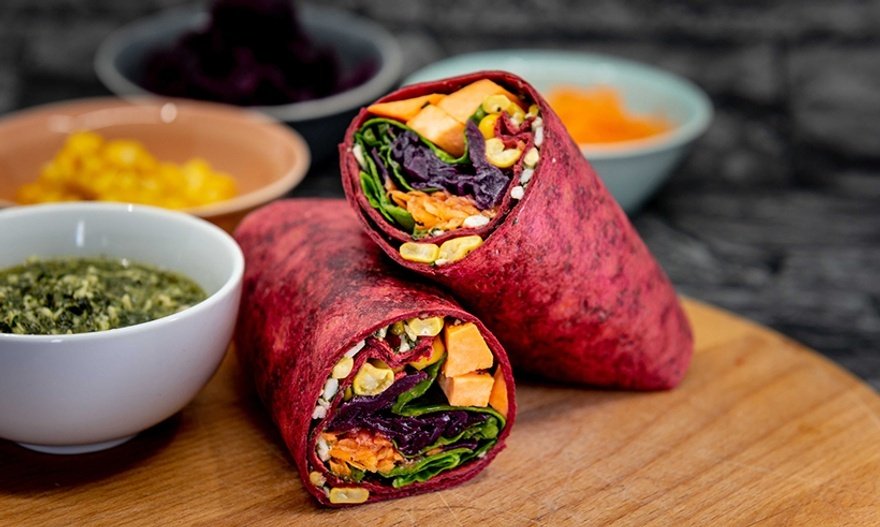 Mission Foods beetroot wrap
