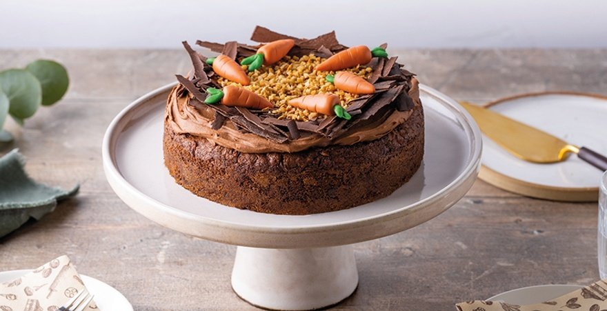 Callebaut's vegan chocolate chip carrot cake