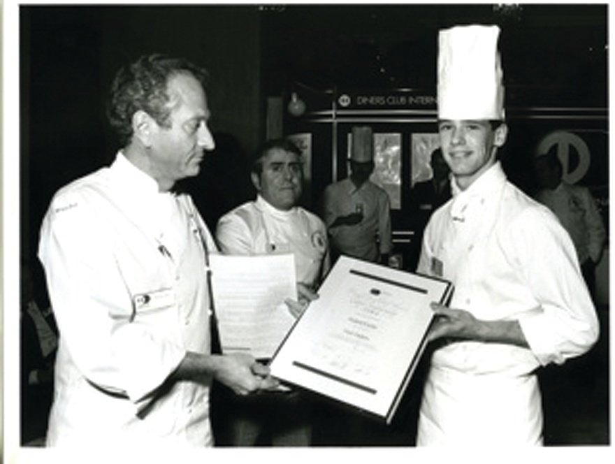 Michel and Albert with Andrew Fairlie, the first Roux Scholar