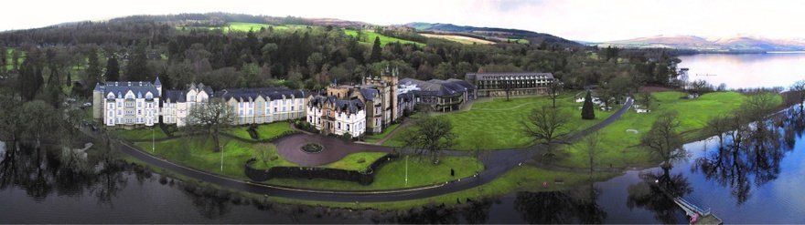 Panoramic view of extension Cameron House
