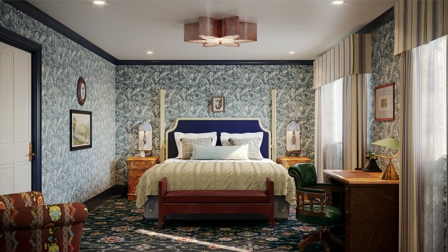 Bedroom at the Randolph hotel by Graduate Hotels