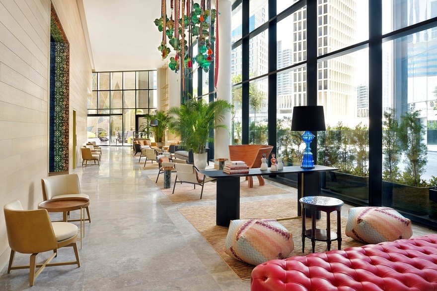 Hotel Indigo Dubai Downtown lobby