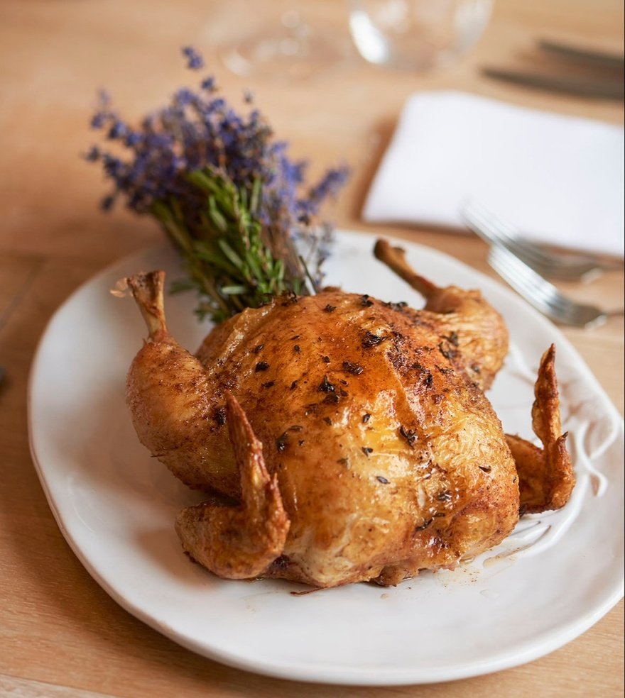 Church Road roast chicken with lavender by Polly Webster 