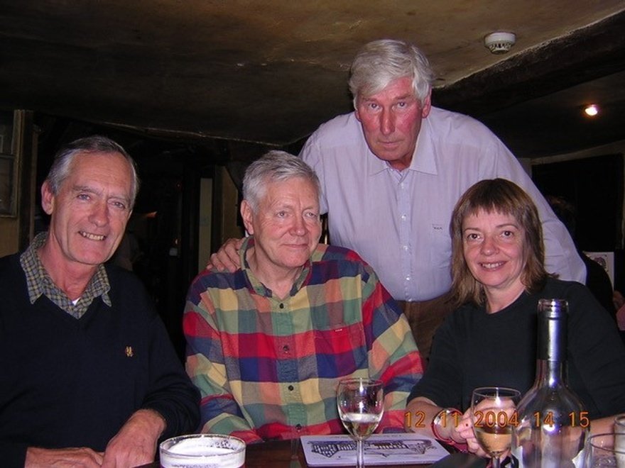 From left: Tom Eden, Michael Harris, his wife Caroline, Wim de Haast standing.jpg