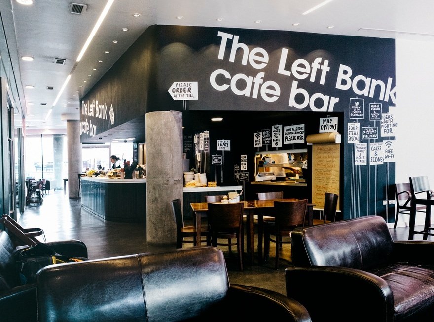 The Left Bank café bar at the Peoples History Museum