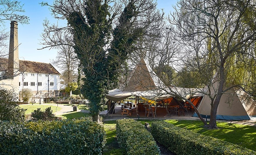 The Tipi and the main restaurant