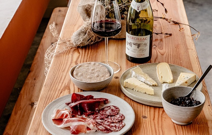 Cheese, charcuterie and wine