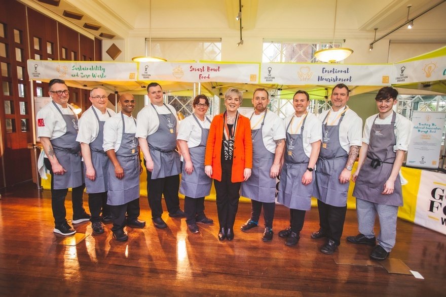 CH&Co's Deborah Homshaw and chefs