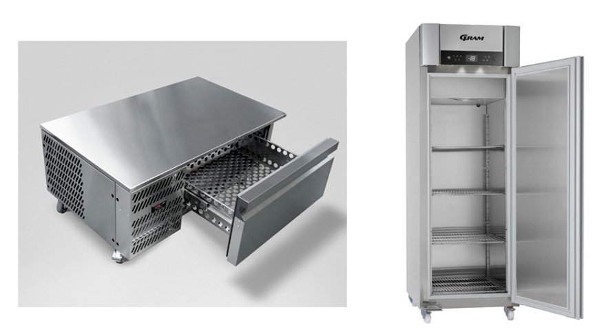 Williams Chef Drawer and Hoshizaki CO2 natural refrigerant cabinets