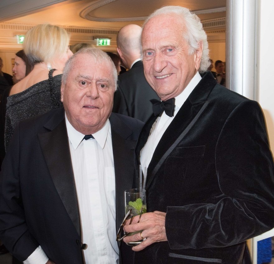 Albert and Michel Roux at the British Travel and Hospitality Hall of Fame in 2016