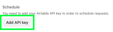 Add API Key