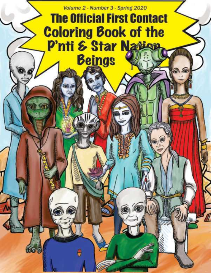 The Official First Contact Coloring Book of the P'nti & the Star Nations Beings
