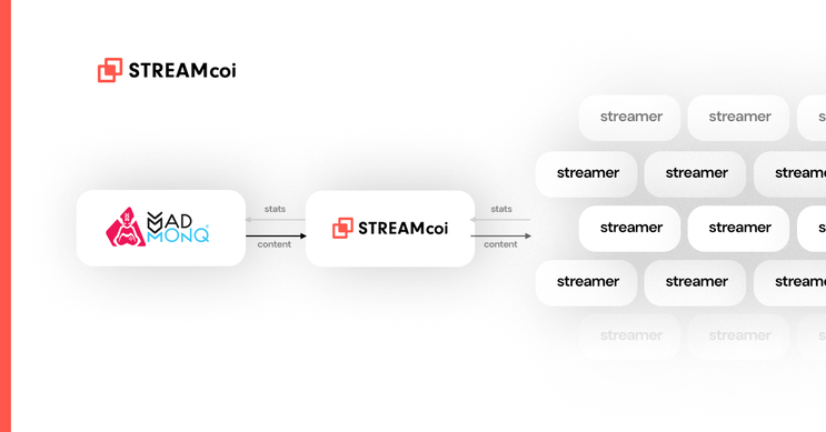 A chart showing way of working with streamers of MADMONQ