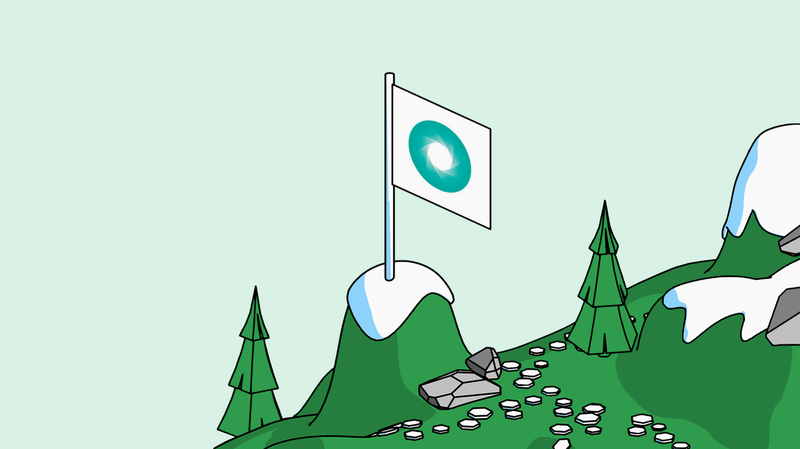Illustration of a flag with the GHG protocol logo