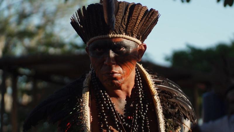One of the Pataxó leaders who claim self-determination over their territory