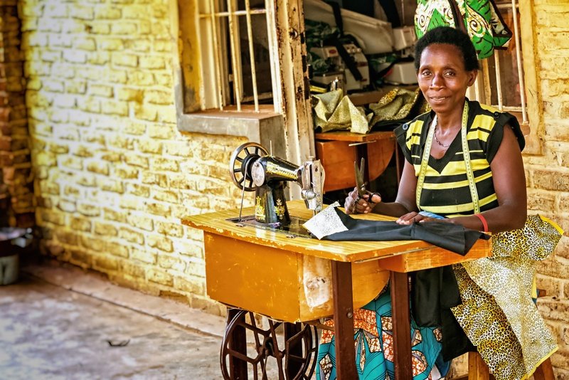 Seamstress in Kigali