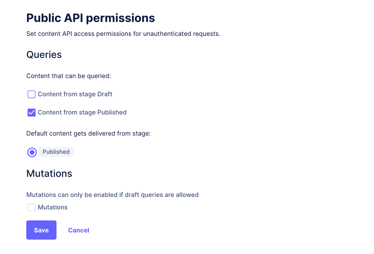 Project API Permissions