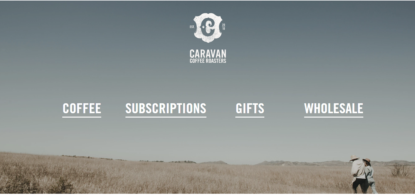 2. Homepage of Caravan Coffee Roasters.png