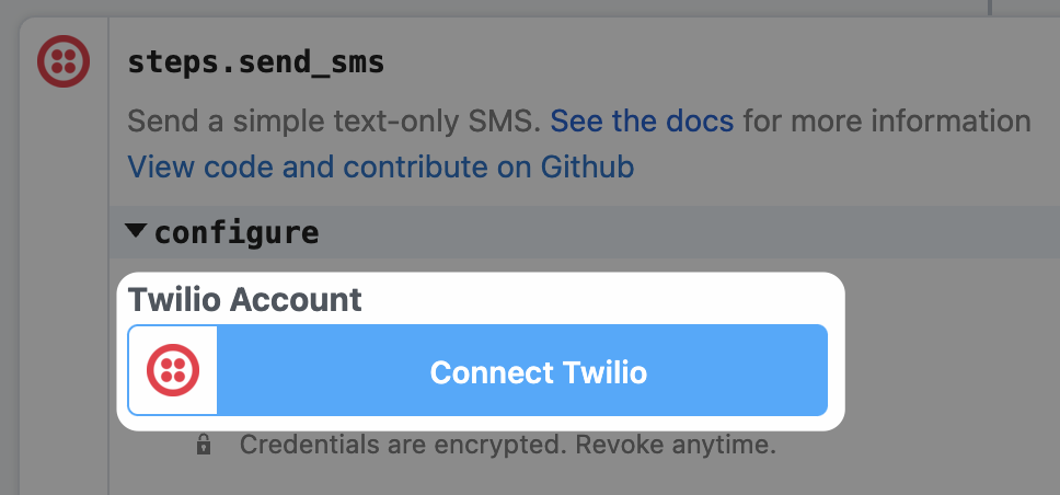 Connect Twilio